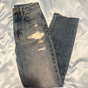 Ksubi 100% Cotton Chlo Waisted Klub Thrashed Denim Jeans 24